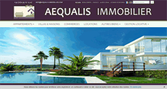 Desktop Screenshot of aequalis-immobilier.com