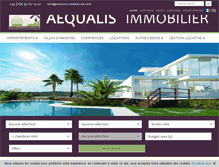 Tablet Screenshot of aequalis-immobilier.com